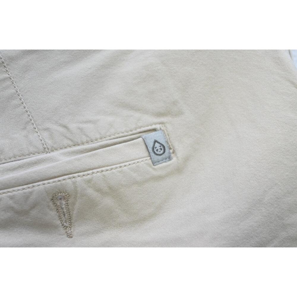 Tasc Bamboo Golf Khaki Chino Pants Stretch‎ Beige Casual Flat Mens Sz 42 x 32